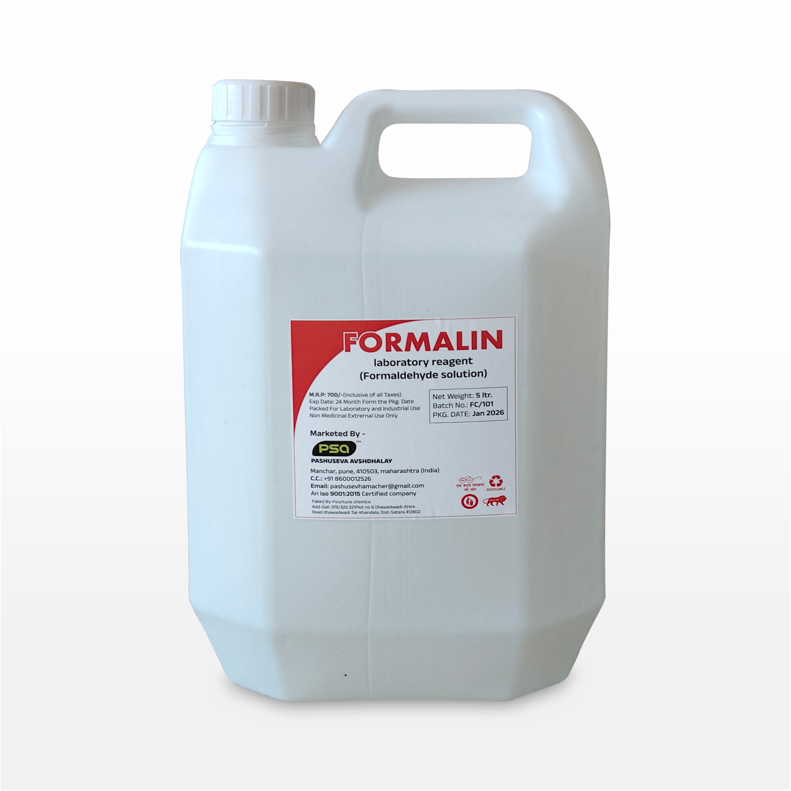 Formalin 5 Ltr.