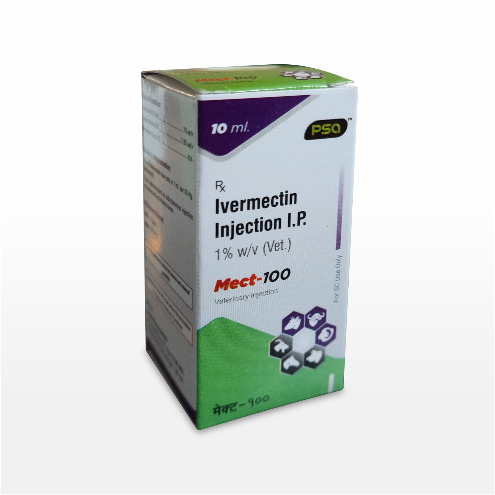 Mect-100 (Ivermectin Injection) 10 ml.