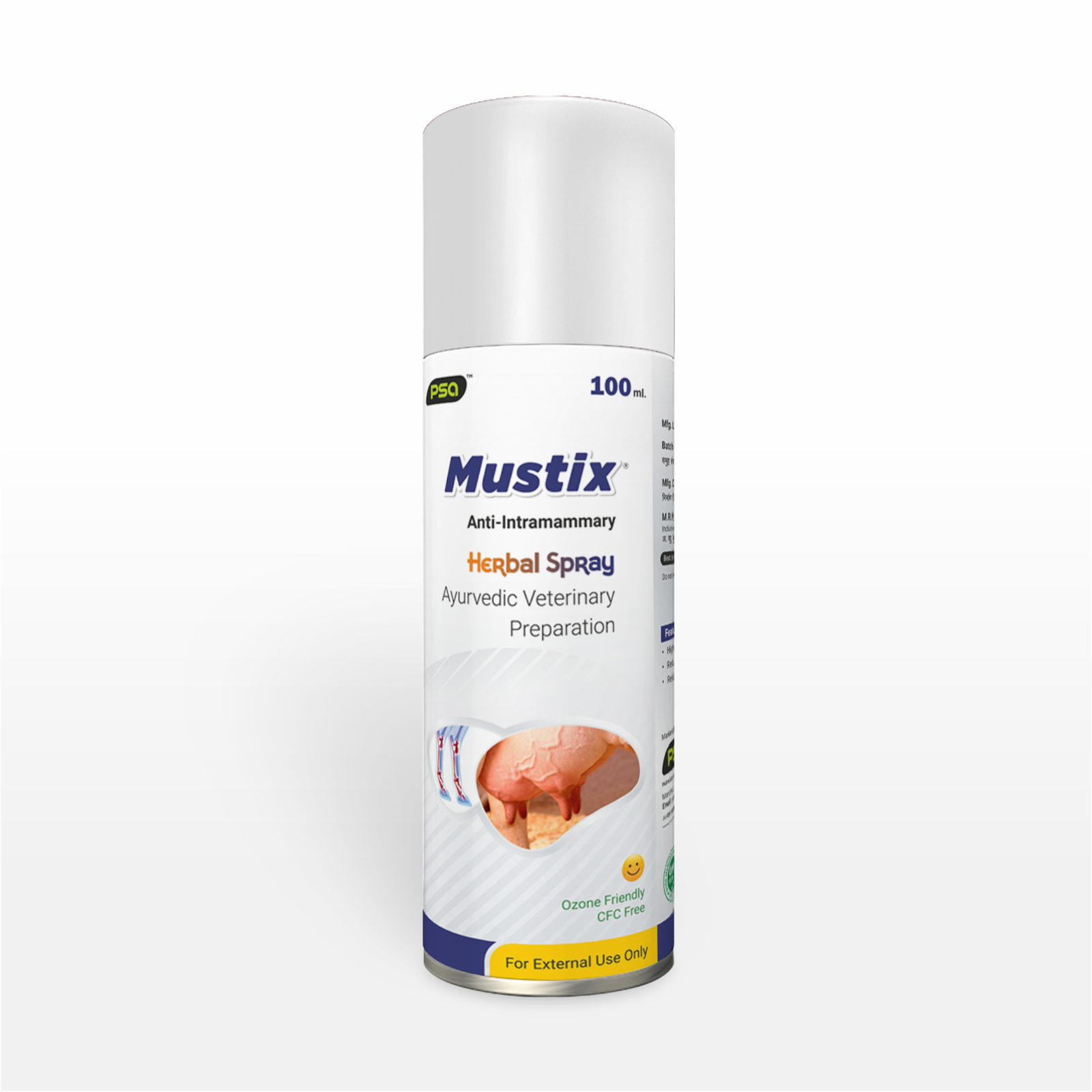 Mustix (Anti-Intramammary Herbal Spray) 100 ml.
