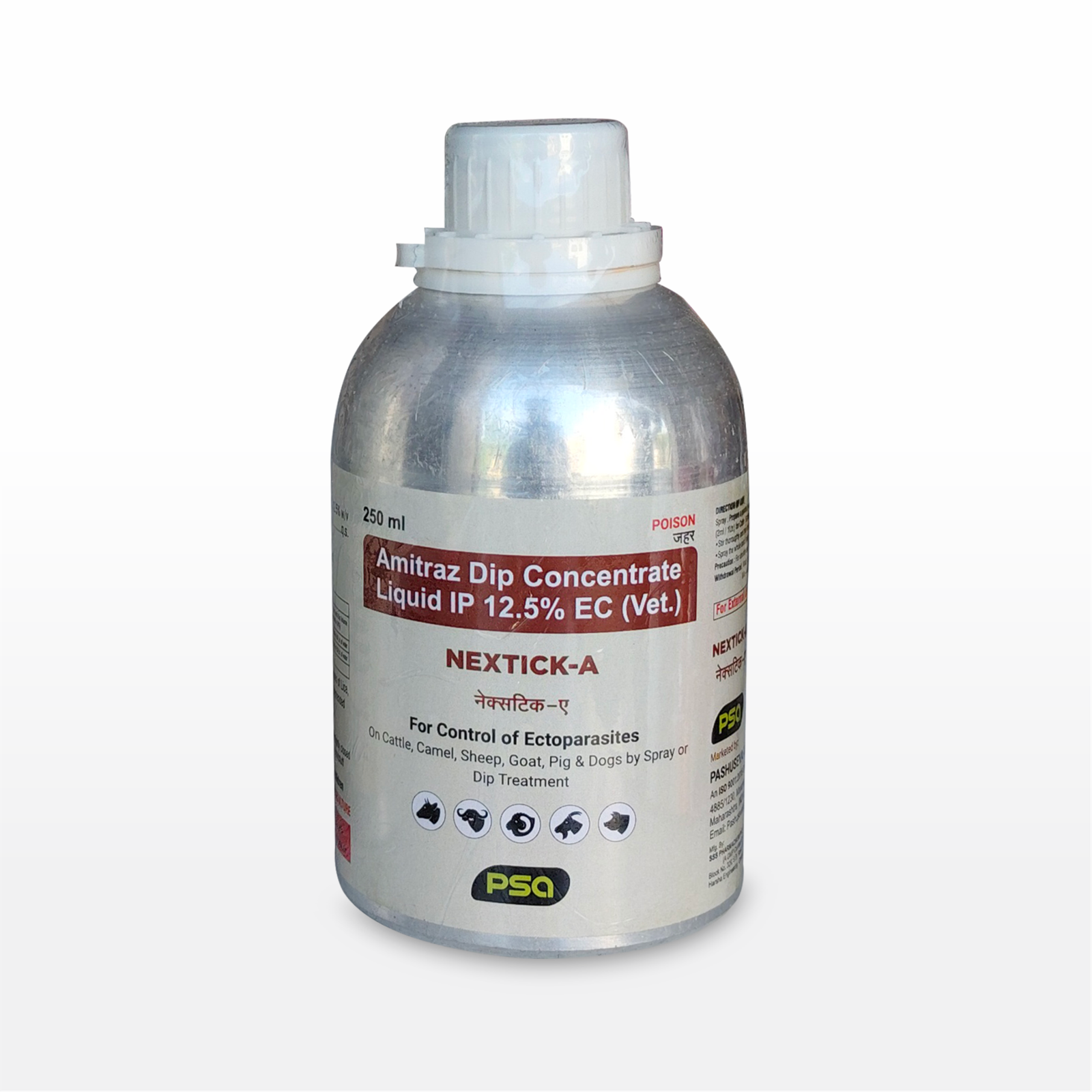 NEXTICK-A 12.5% EC (Amitraz Dip Concentrate) 250 ml.