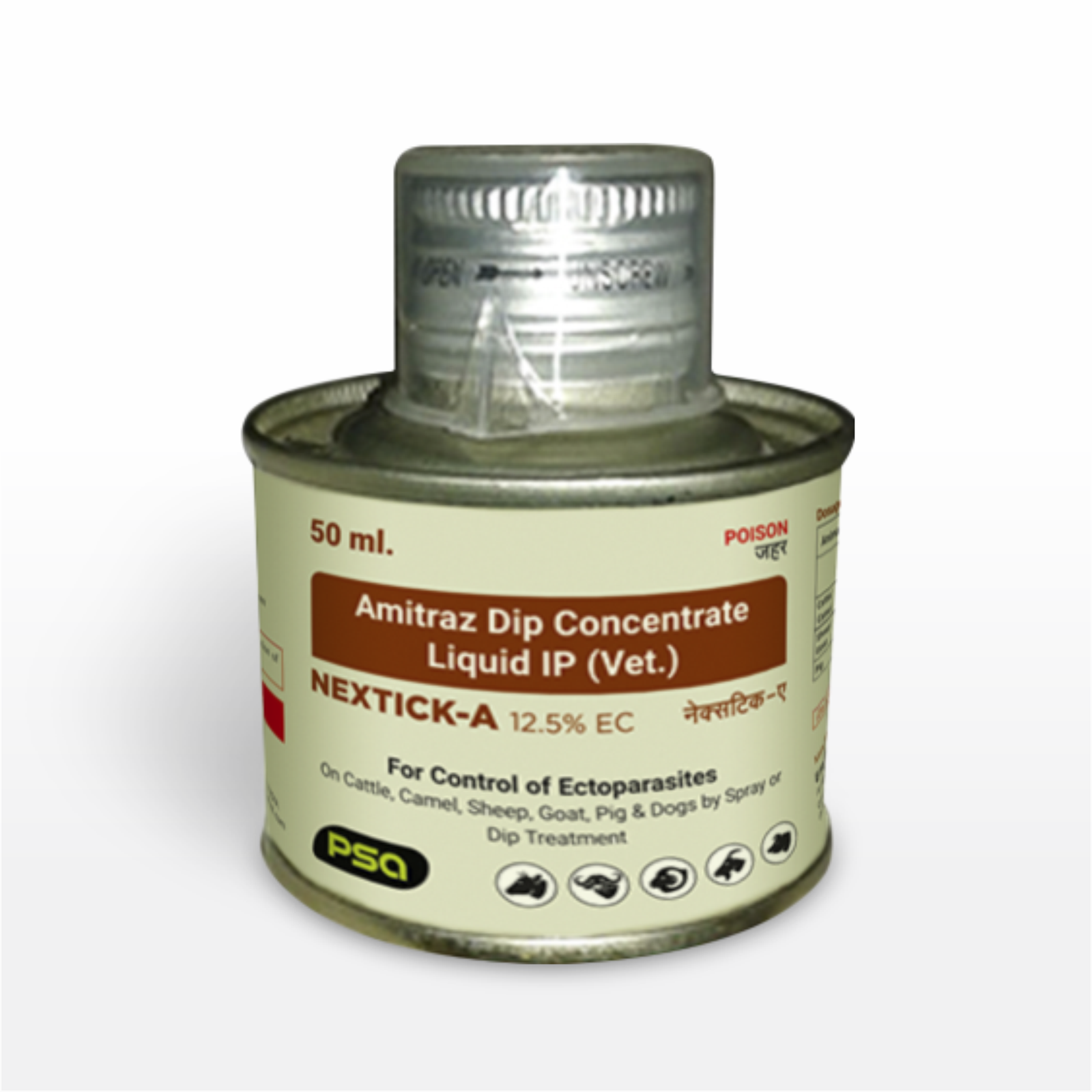 NEXTICK-A 12.5% EC (Amitraz Dip Concentrate) 50 ml.