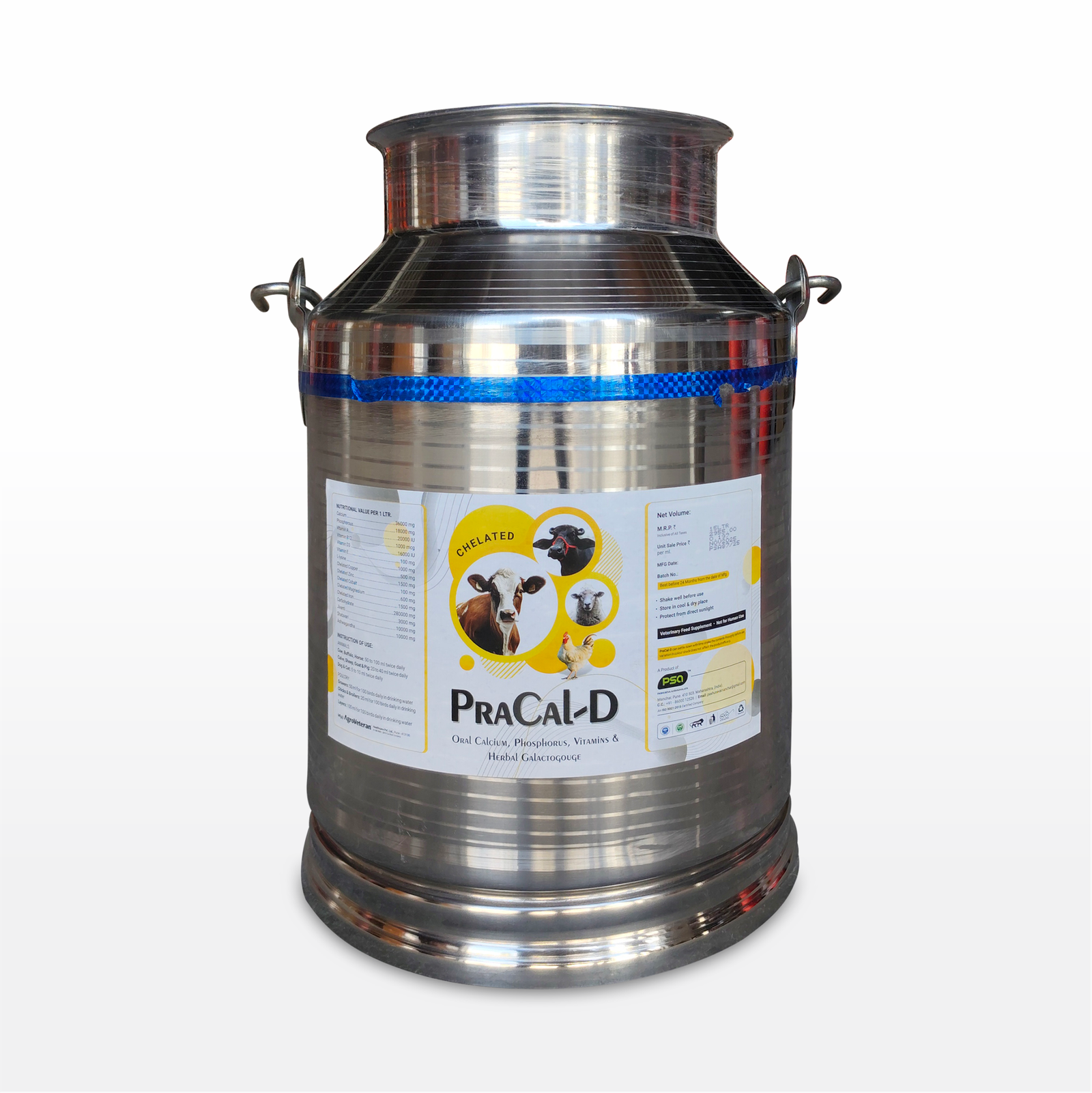 PraCal-D Chelated (Liquid) 15 Ltr. SS