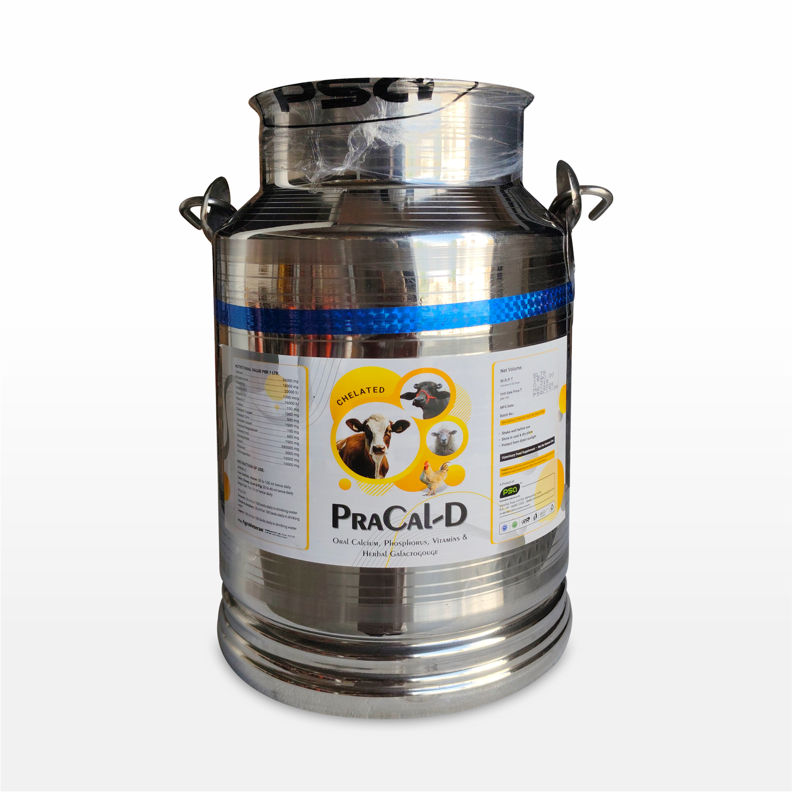 PraCal-D Chelated (Liquid) 5 Ltr. SS