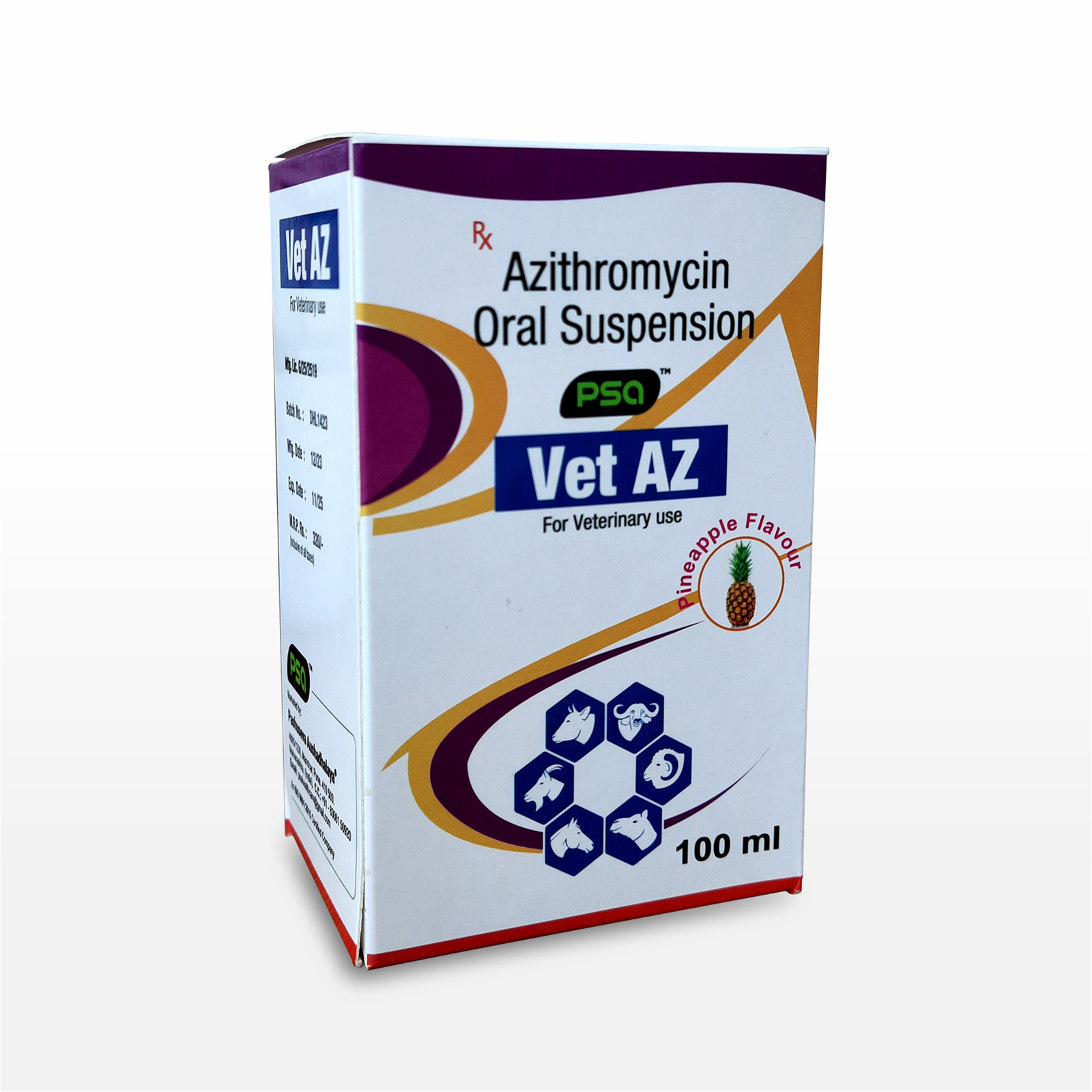 Vet AZ (Azithromycin Oral Suspension) 100 ml.