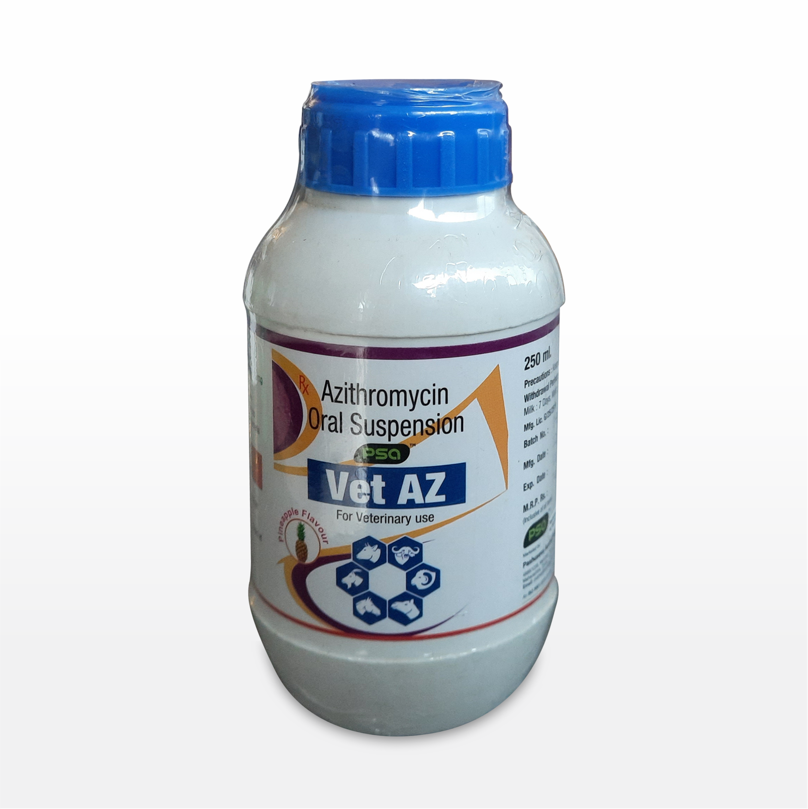 Vet AZ (Azithromycin Oral Suspension) 250 ml.